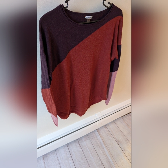 Smartwool Women's shadow pine color block crew neck Long Sleeve sweater. Size XL - Picture 9 of 11